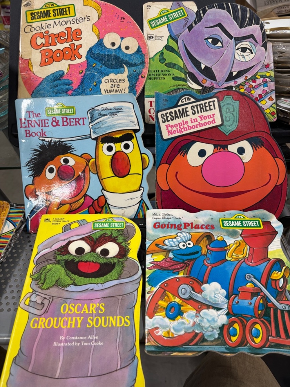 Vintage Sesame Street Kids Book set